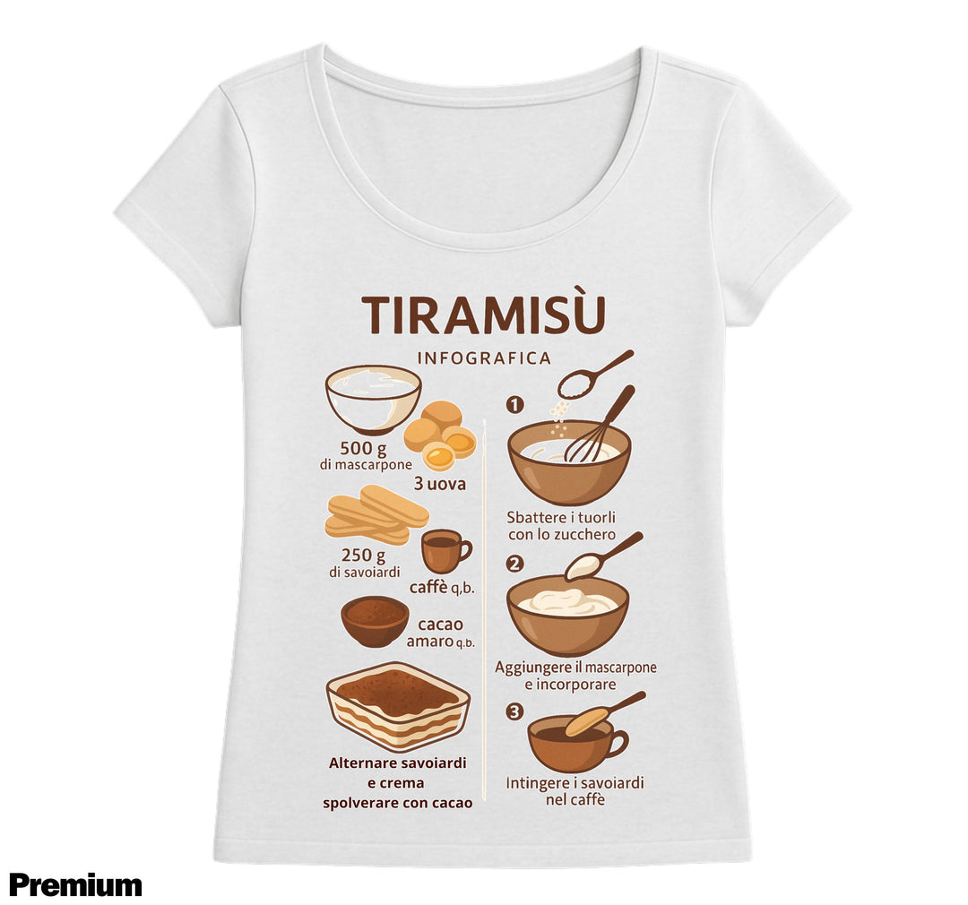 T-shirt Uomo TIRAMISU' ( TI709843256 ) - Gufetto Brand 