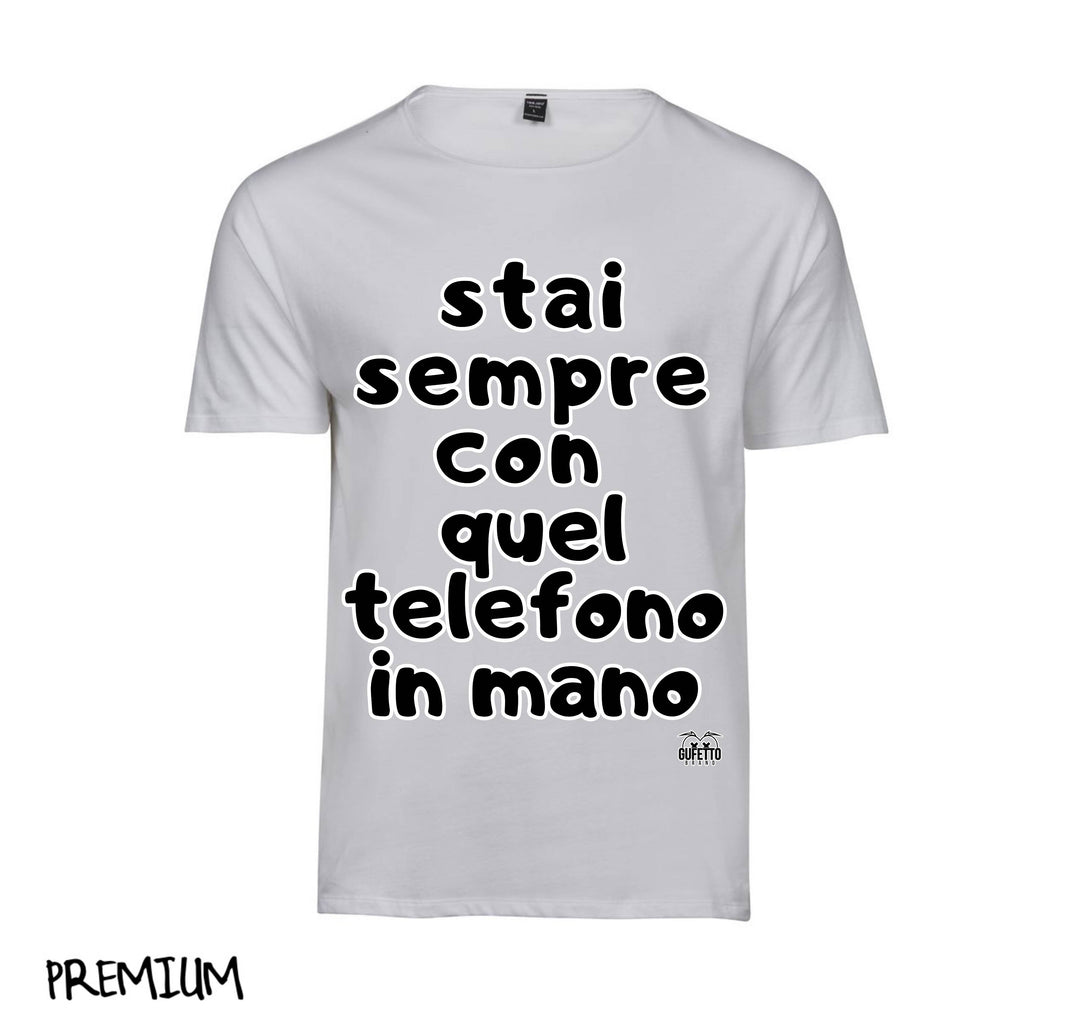 T-shirt Uomo TELEFONO ( TE5263857496 ) - Gufetto Brand 
