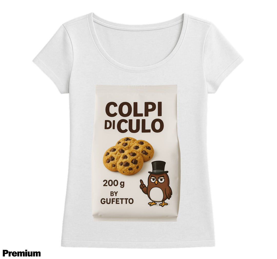 T-shirt Donna BISCOTTI COLPI DI C.... ( CO657483523 ) - Gufetto Brand 