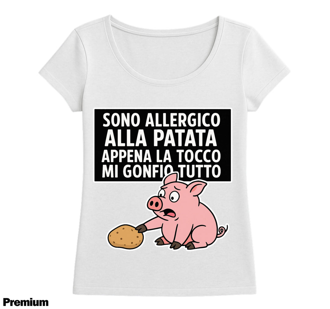 T-shirt Donna ALLERGICO ( MG6573425165 ) - Gufetto Brand 