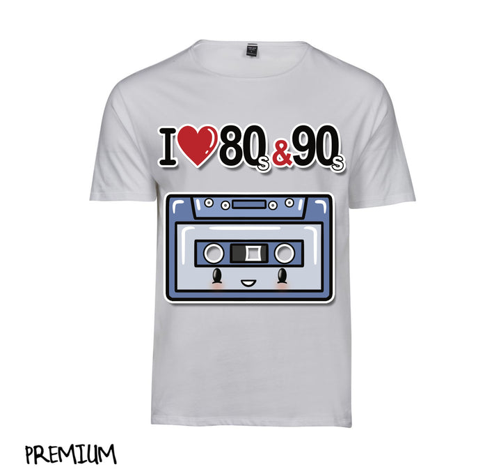 T-shirt Uomo I LOVE 80/90 MUSICASSETTA ( M44400874 ) - Gufetto Brand 