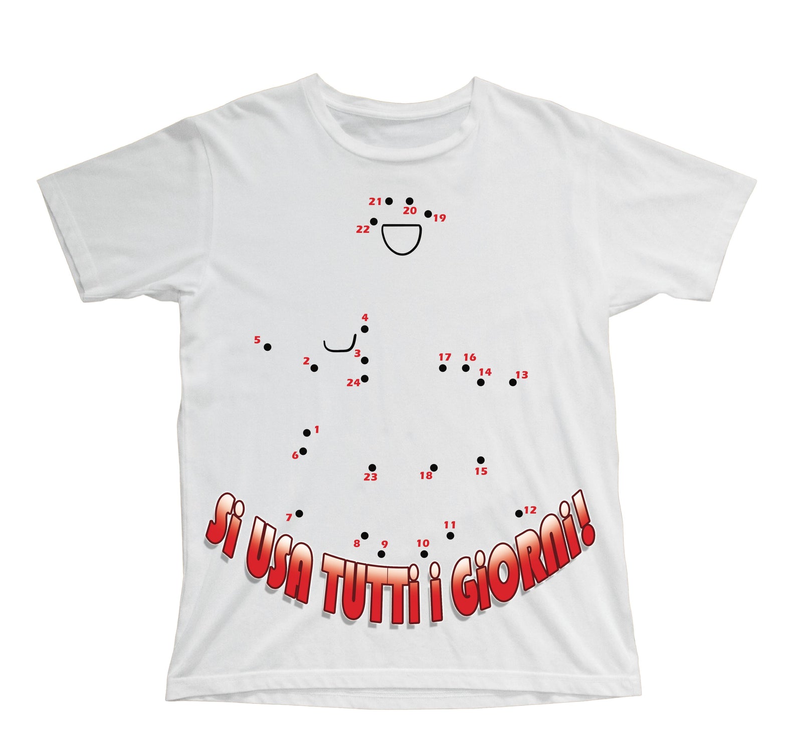 T-shirt Bambino/a Unisci i Puntini ( DITO MEDIO ) ( AR56091234 ) - Gufetto Brand 