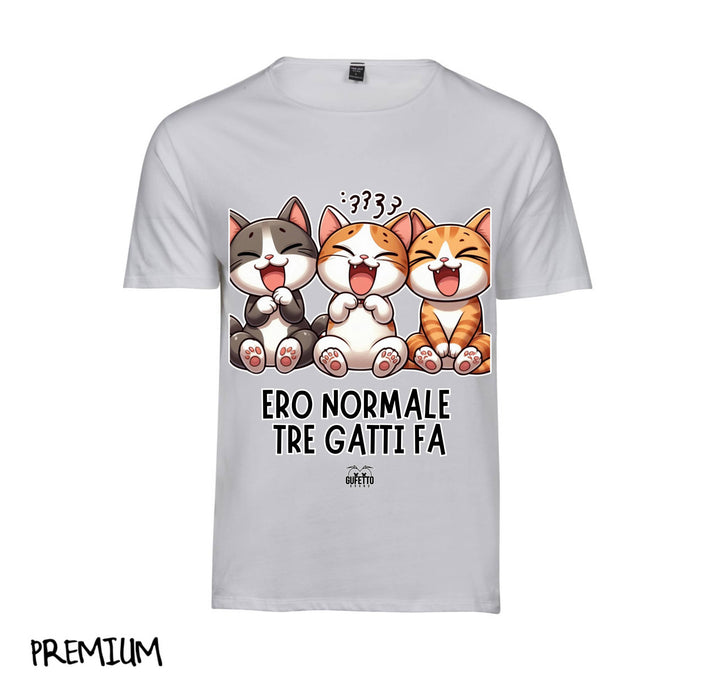 T-shirt Uomo TRE GATTI FA ( TR8019274653758 ) - Gufetto Brand 