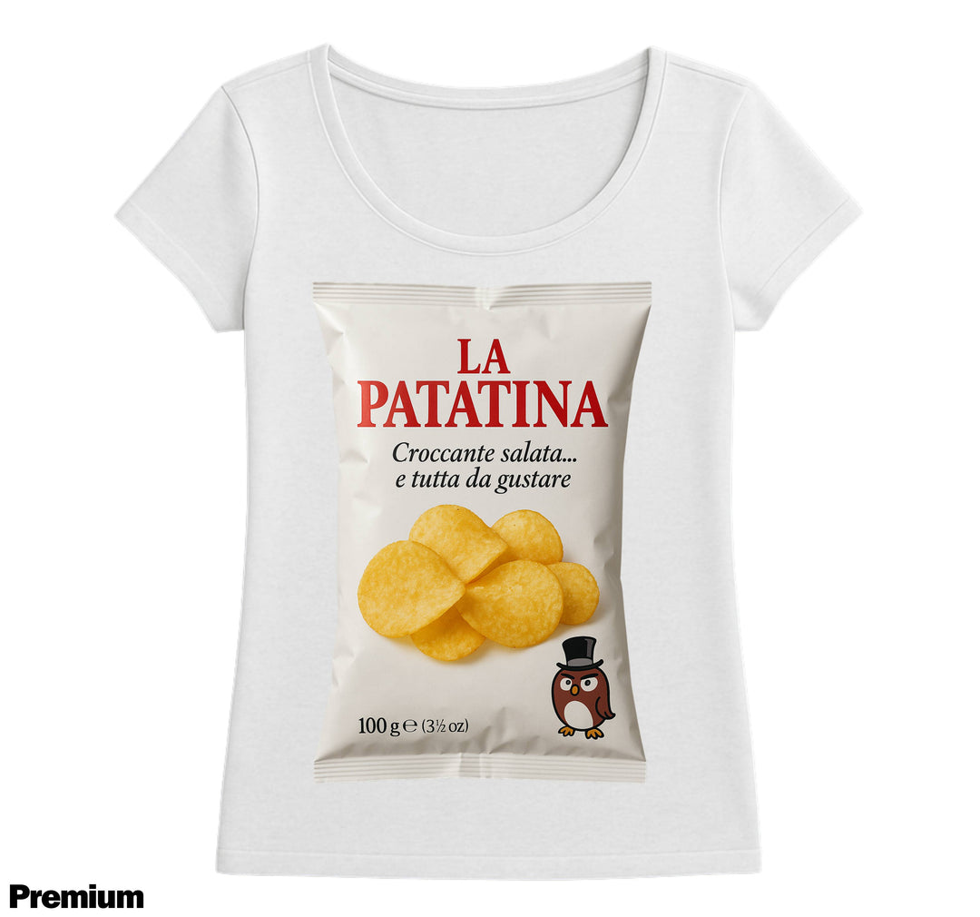 T-shirt Donna LA PATATINA ( PA567238456 ) - Gufetto Brand 