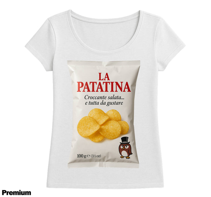T-shirt Donna LA PATATINA ( PA567238456 ) - Gufetto Brand 