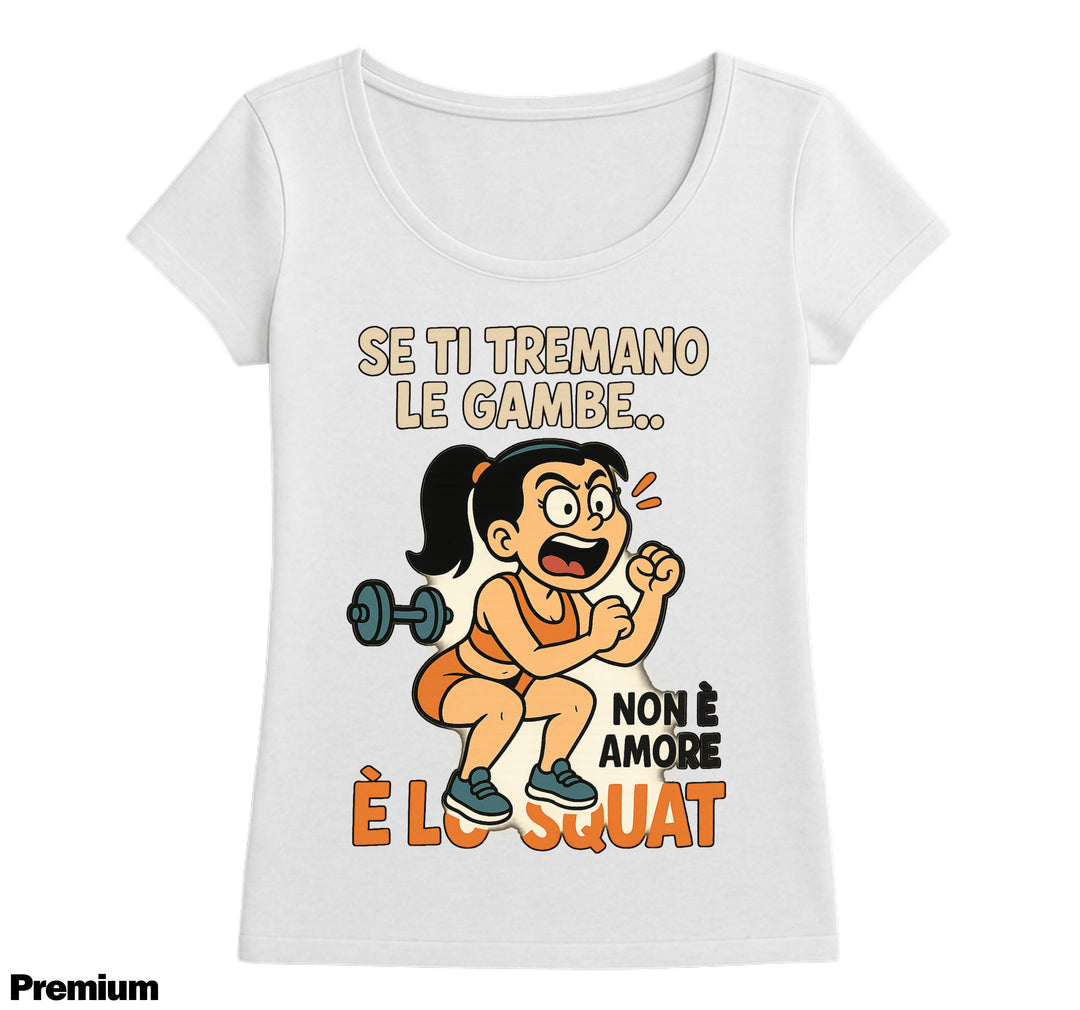 T-shirt Donna SQUAT ( SQ78542136589 ) - Gufetto Brand 