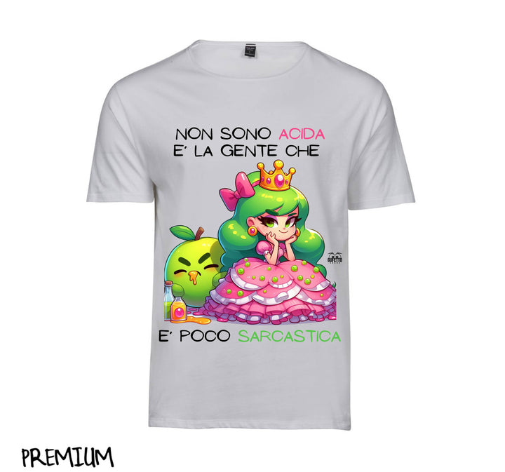 T-shirt Donna PRINCIPESSA ACIDA ( PA89047834 ) - Gufetto Brand 