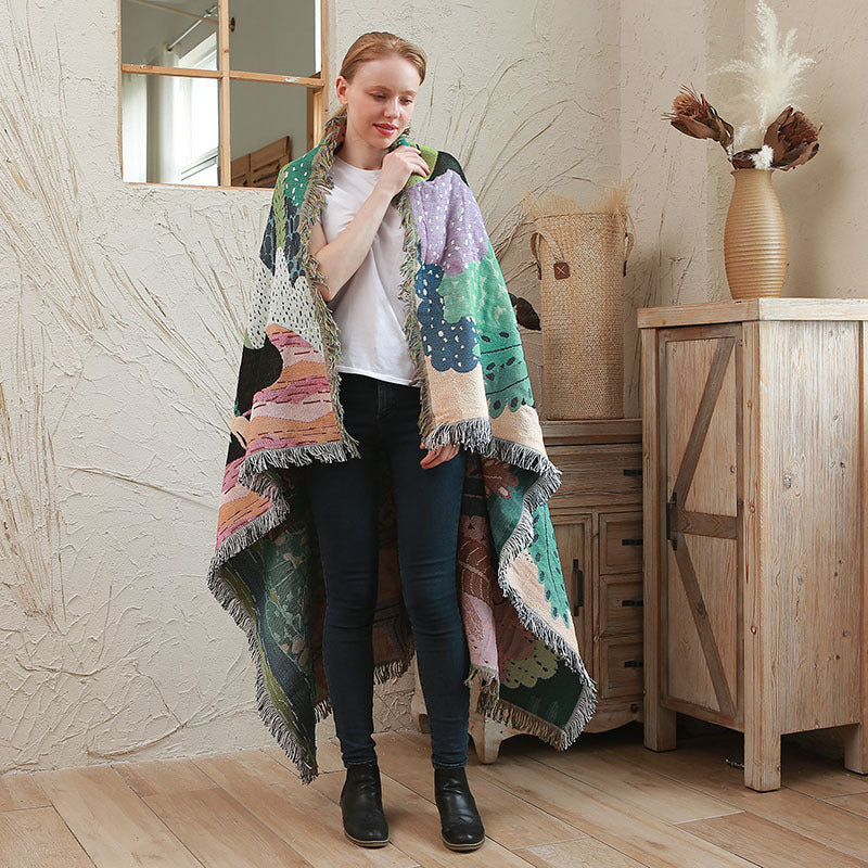 Jungle Divano Coperta Decorativo Coperta Tenda Tenda Esterna di Campeggio - Gufetto Brand 