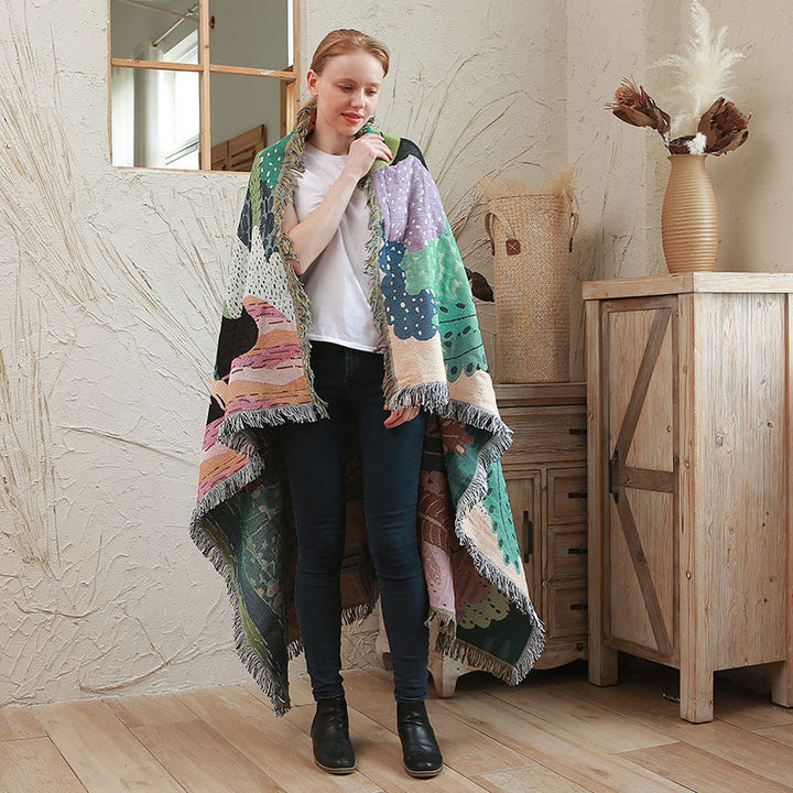 Jungle Divano Coperta Decorativo Coperta Tenda Tenda Esterna di Campeggio - Gufetto Brand 