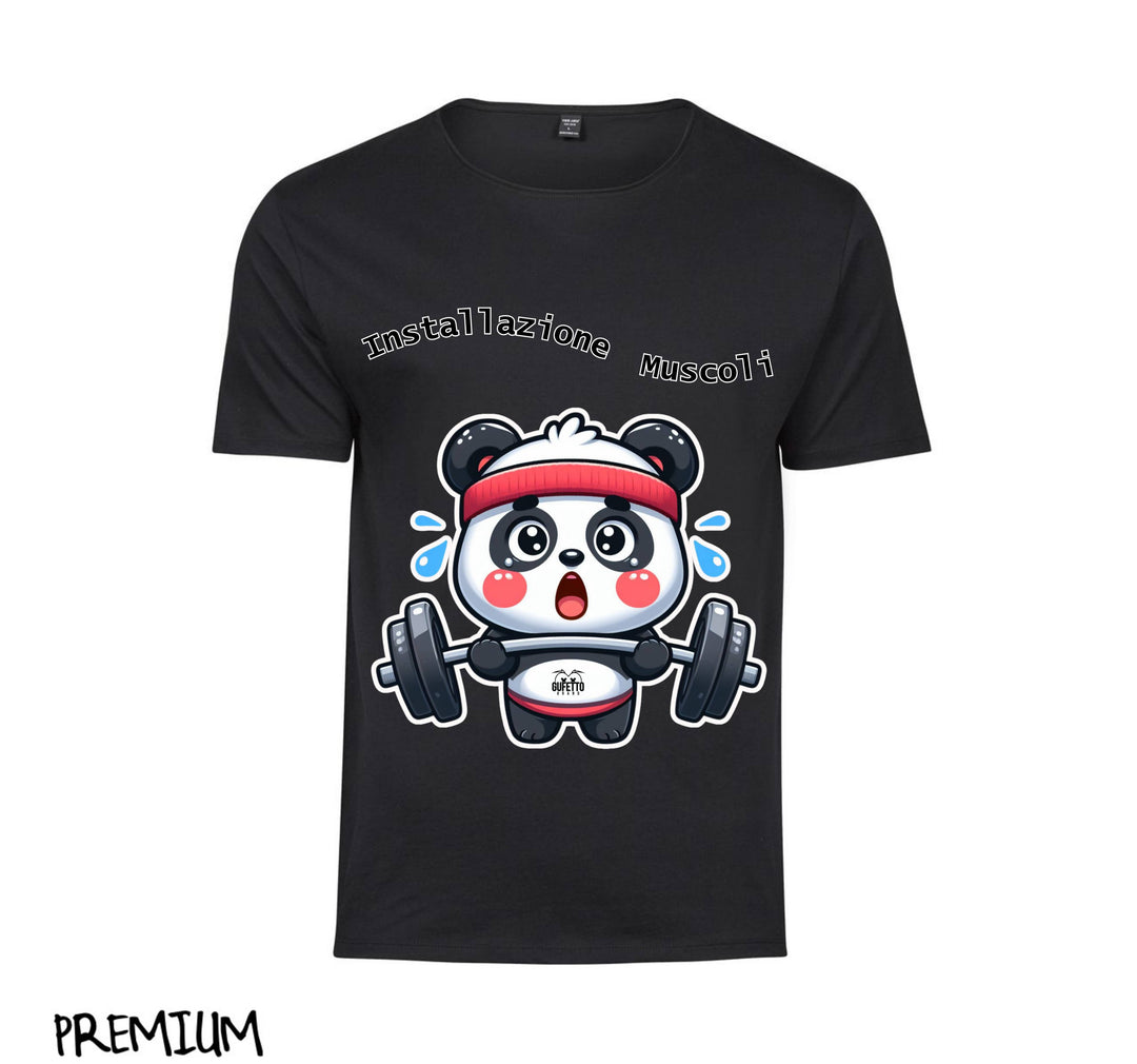 T-shirt Donna PANDA MUSCOLI ( PA489056789 ) - Gufetto Brand 