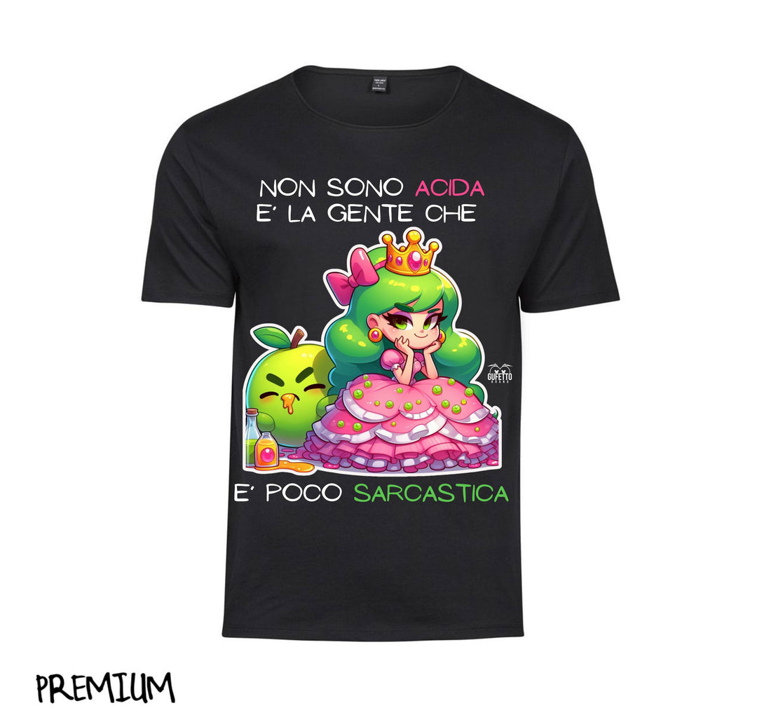 T-shirt Donna PRINCIPESSA ACIDA ( PA89047834 ) - Gufetto Brand 