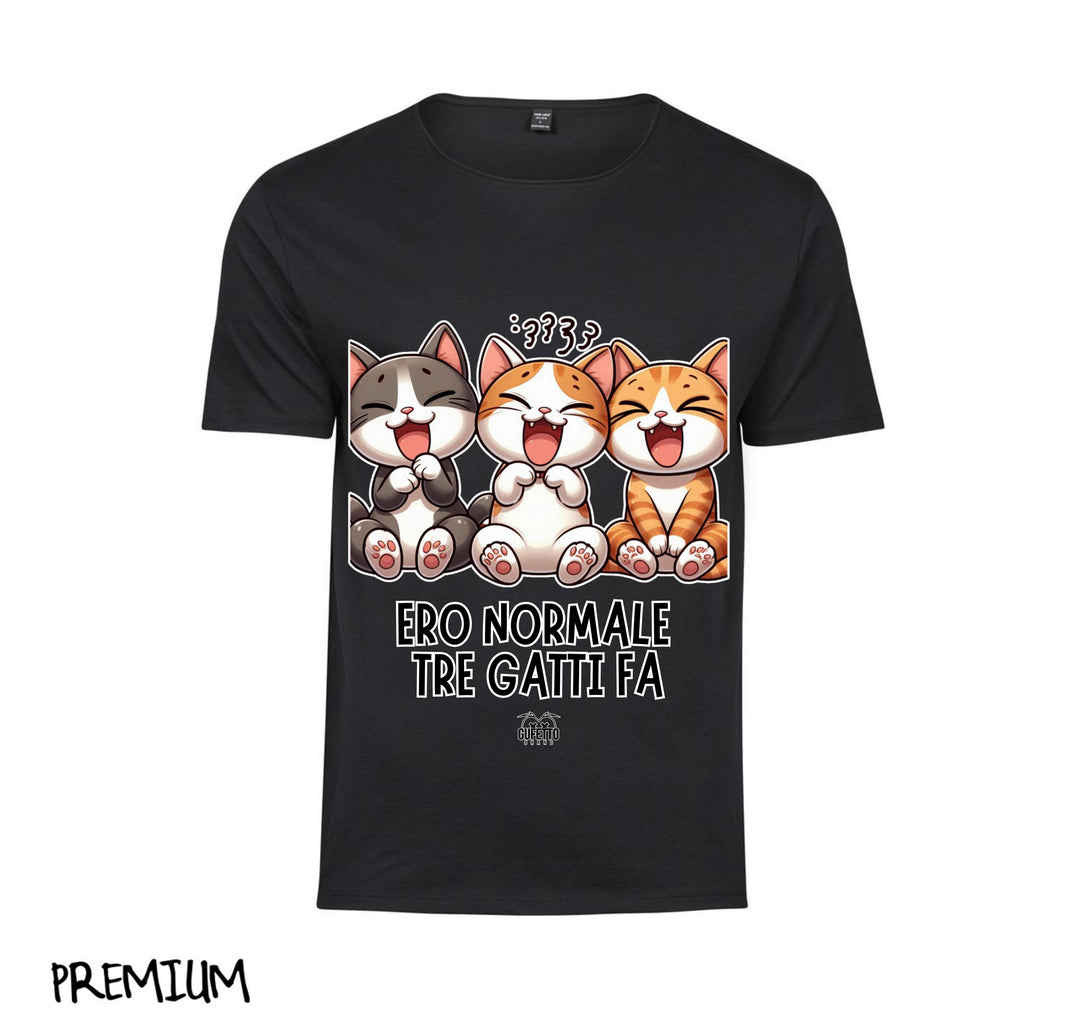 T-shirt Uomo TRE GATTI FA ( TR8019274653758 ) - Gufetto Brand 