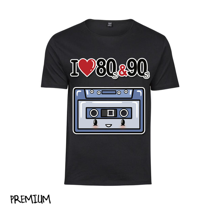 T-shirt Uomo I LOVE 80/90 MUSICASSETTA ( M44400874 ) - Gufetto Brand 