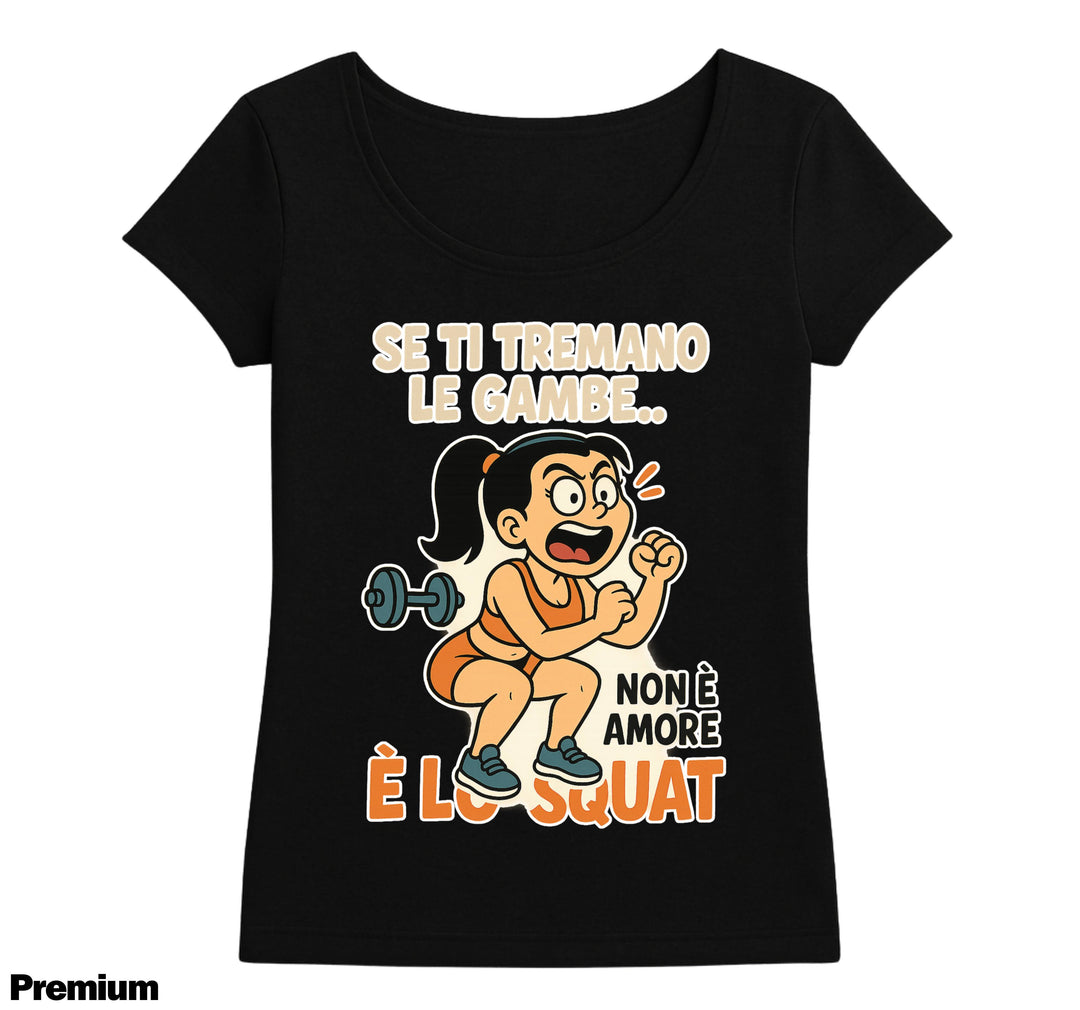 T-shirt Donna SQUAT ( SQ78542136589 ) - Gufetto Brand 