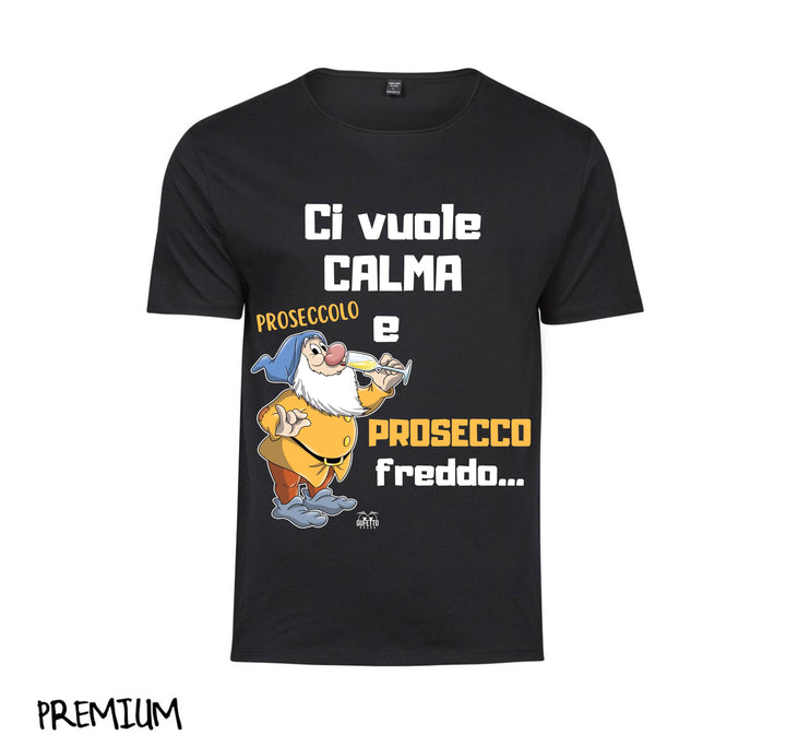 T-shirt Uomo PROSECCO FREDDO ( PF450982345 ) - Gufetto Brand 