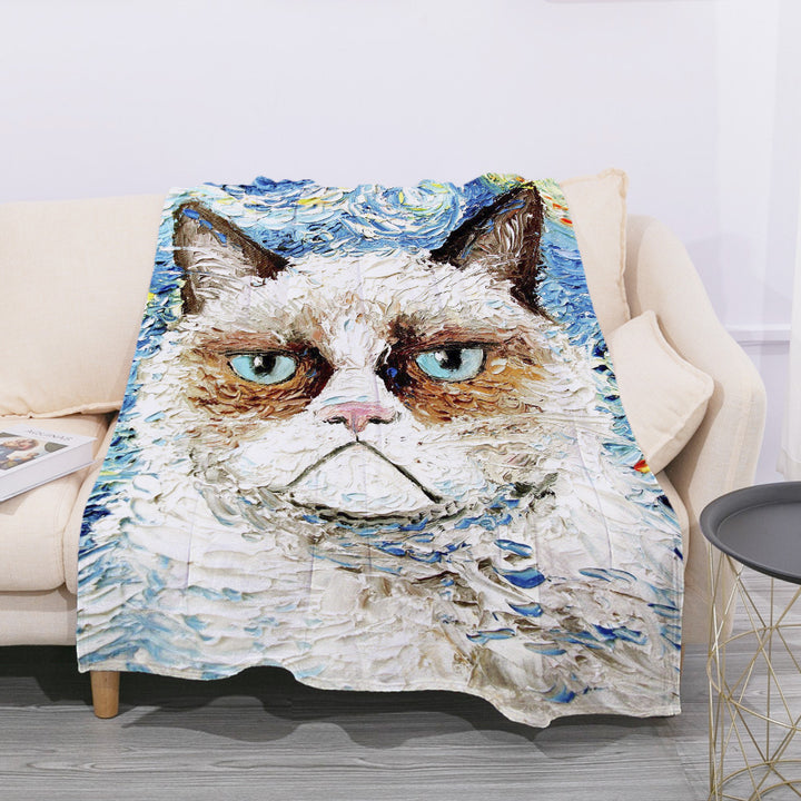 Coperta da siesta per ufficio in flanella - Gufetto Brand 