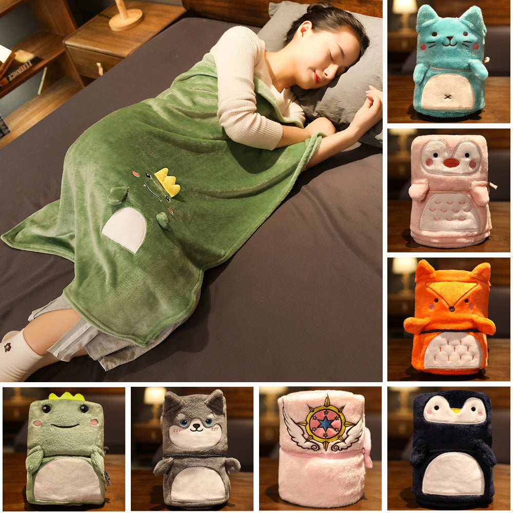 Coperta in velluto corallo dei cartoni animati - Gufetto Brand 