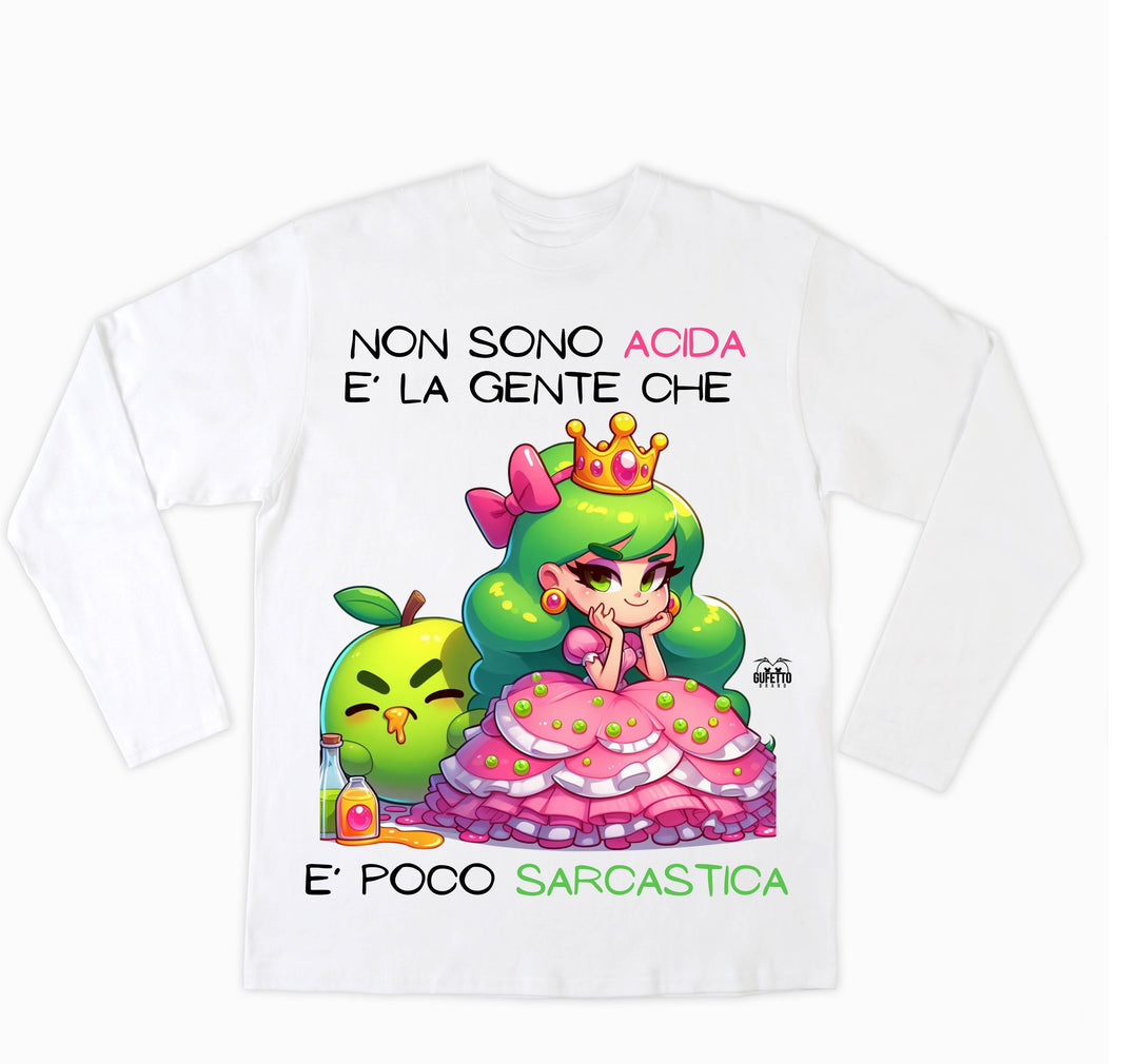 T-shirt Donna PRINCIPESSA ACIDA ( PA89047834 ) - Gufetto Brand 