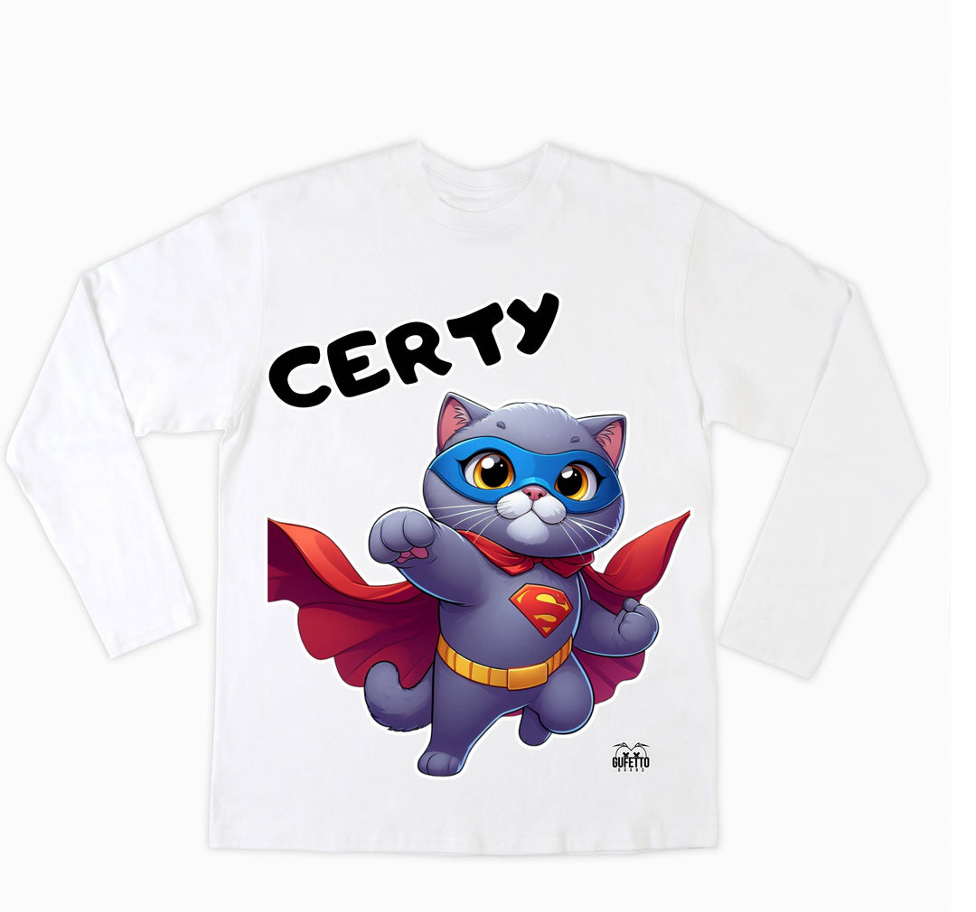 T-shirt Uomo CERTY SUPER EROE CERTOSINO ( CE93638596 ) - Gufetto Brand 