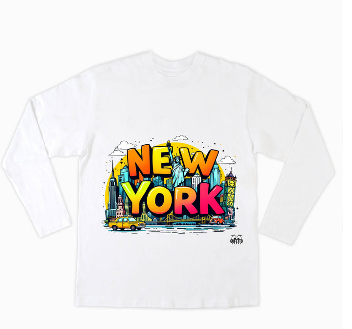 T-shirt Donna NEW YORK ( NY89523156 ) - Gufetto Brand 