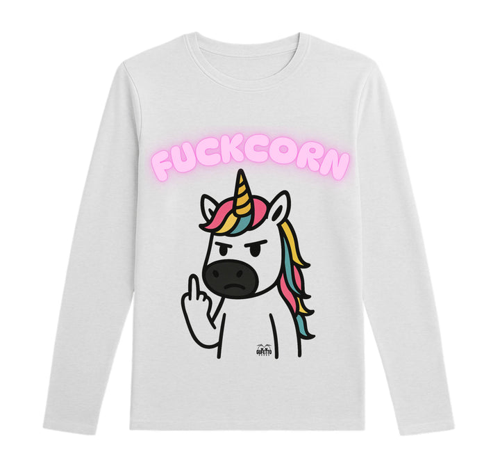 T-shirt Donna FUCKCORN  ( FU45678954 ) - Gufetto Brand 