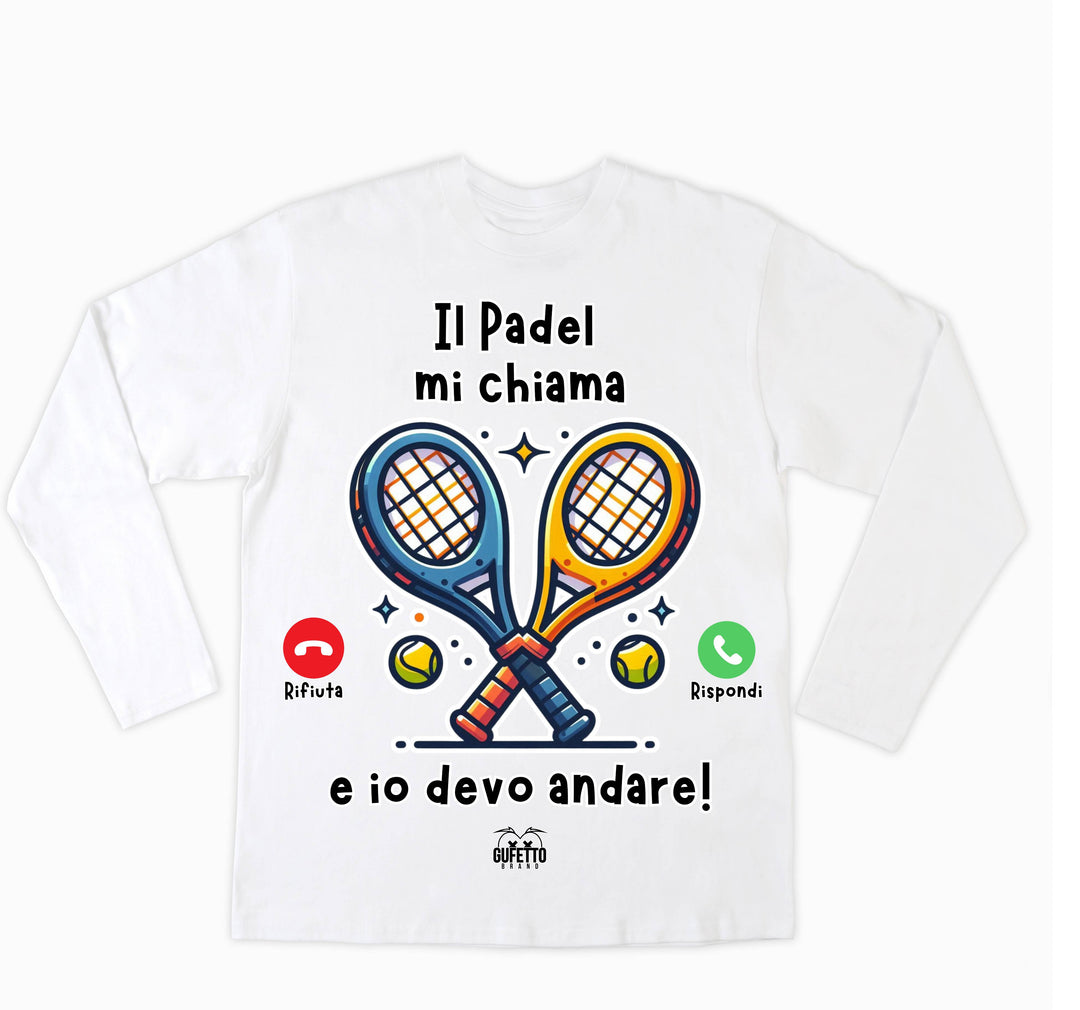 T-shirt Donna CHIAMATA PADEL ( CP64869267194657 ) - Gufetto Brand 