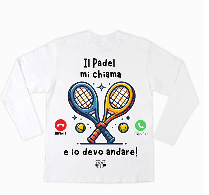 T-shirt Uomo CHIAMATA PADEL ( CP64869267194657 ) - Gufetto Brand 