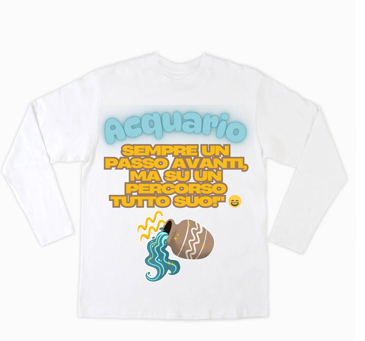 T-shirt Donna ACQUARIO ( AC49876543 ) - Gufetto Brand 