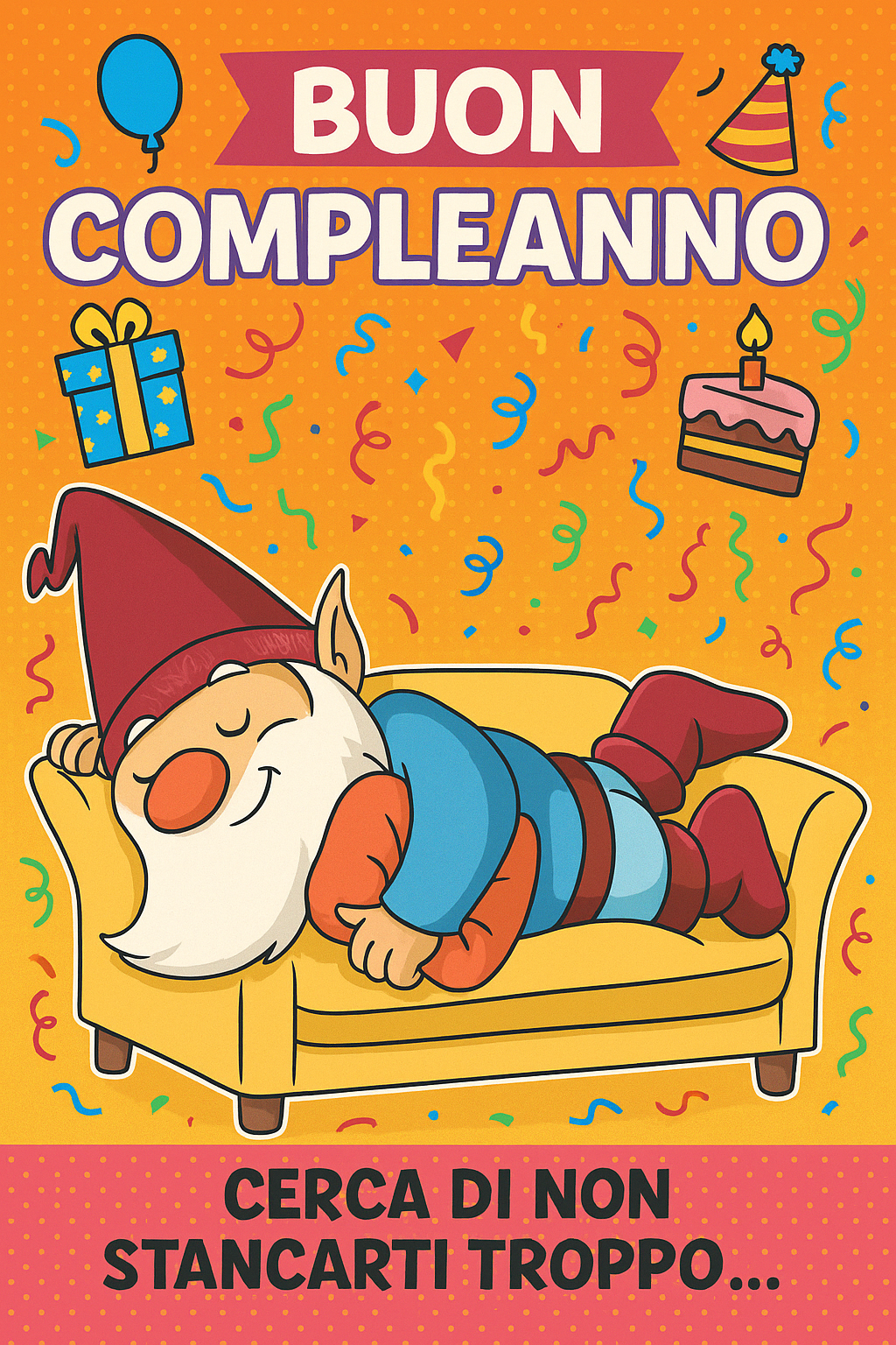Biglietto Auguri DIVANOLO ( Versione Digitale ) ( 12.7 x 17.78 cm ) - Gufetto Brand 