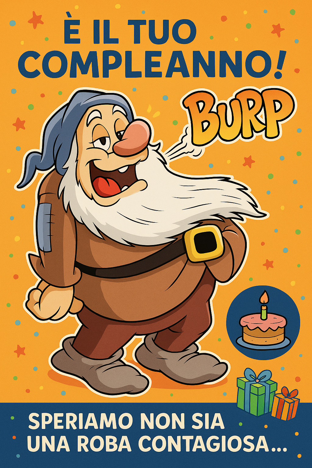 Biglietto Auguri RUTTOLO ( Versione Digitale ) ( 12.7 x 17.78 cm ) - Gufetto Brand 