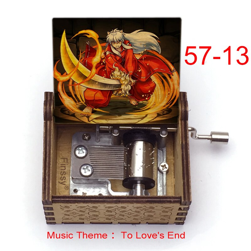 Carillon Tema musicale alla fine dell'amore anime inuyasha KAGOME Kikyo Sesshomaru Stampa carillon in legno bambini ragazzi ragazze regalo Caixa De Musica - Gufetto Brand 