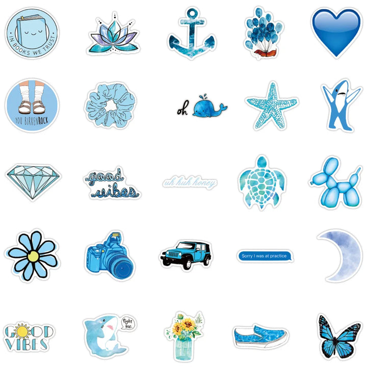 10/50/100PCS Cartoon Girls Vsco Stickers for Water Bottles Phone Guitar Waterproof Aesthetic Sticker for Girls Laptop Decals - Gufetto Brand 