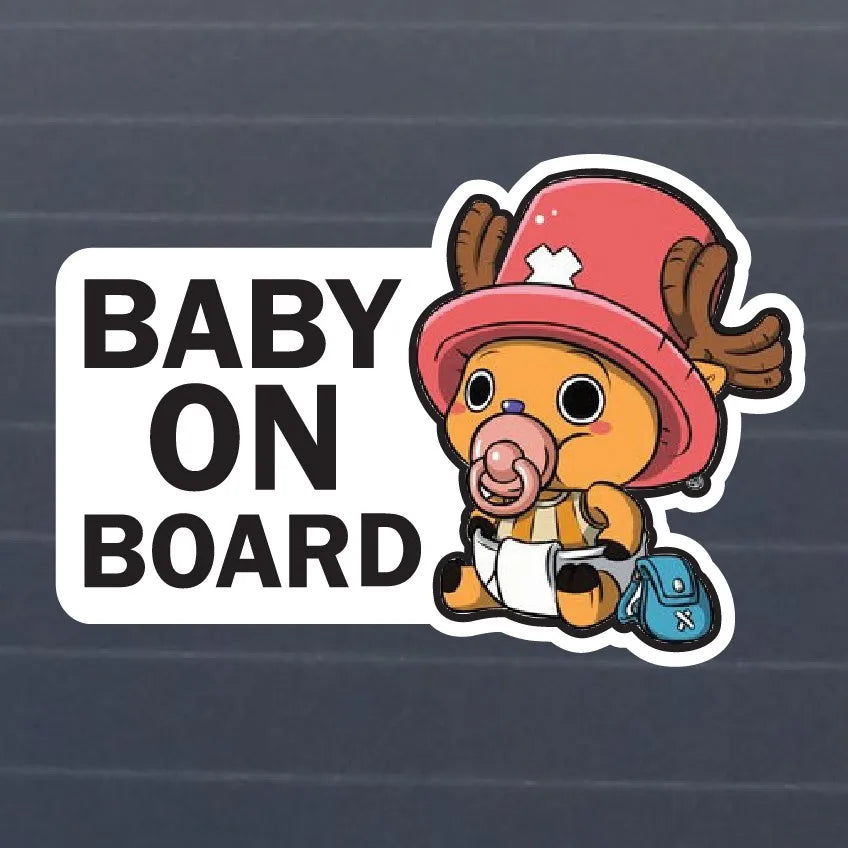 Motorcycle Stickers Decals Car Styling Reflective Type Car Stickers BABY ON BOARD Stickers For Car Bumper - Gufetto Brand 