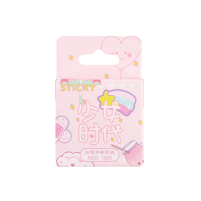 Pink Girlhood Mini Paper Sticker Decoration Diy Ablum Diary Scrapbooking Label Sticker Kawaii Japanese Stationery Stickers - Gufetto Brand 
