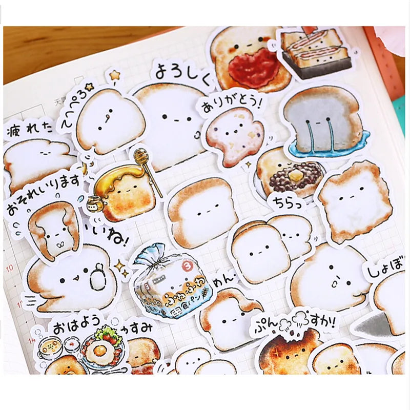 40pcs Creative Cute Self-made Bread Story/ Food Scrapbooking Stickers /Decorative Sticker /DIY Craft Photo Albums Kawaii - Gufetto Brand 