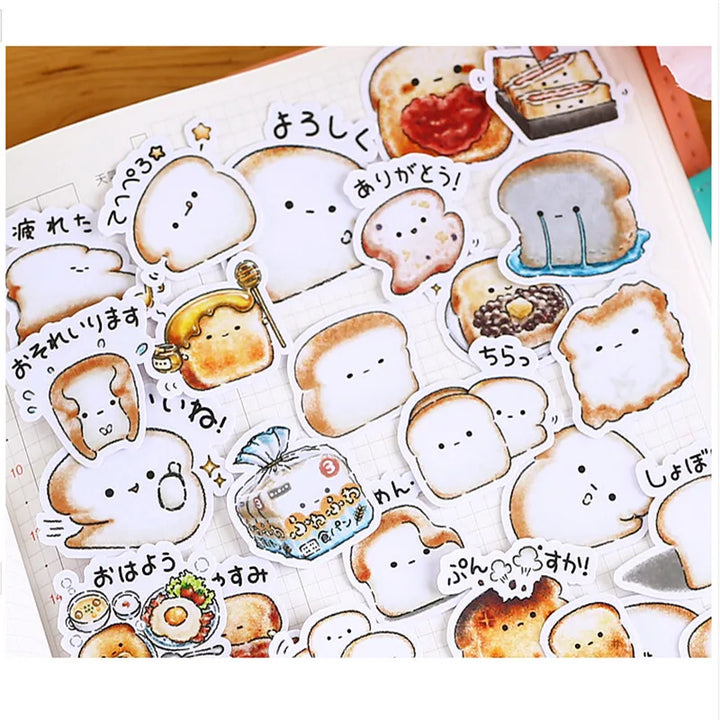 40pcs Creative Cute Self-made Bread Story/ Food Scrapbooking Stickers /Decorative Sticker /DIY Craft Photo Albums Kawaii - Gufetto Brand 