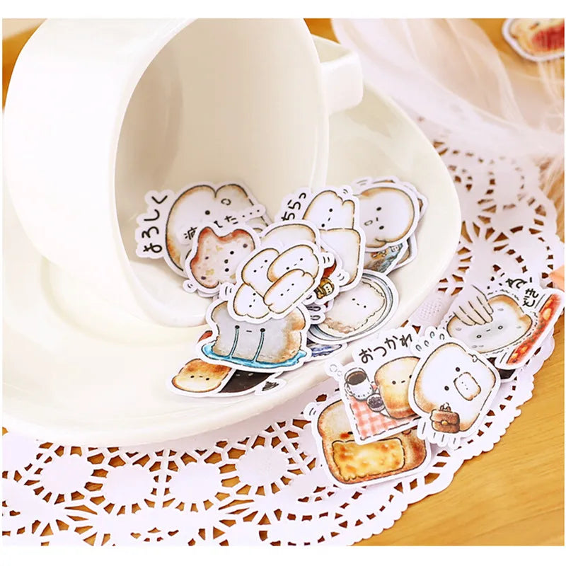 40pcs Creative Cute Self-made Bread Story/ Food Scrapbooking Stickers /Decorative Sticker /DIY Craft Photo Albums Kawaii - Gufetto Brand 