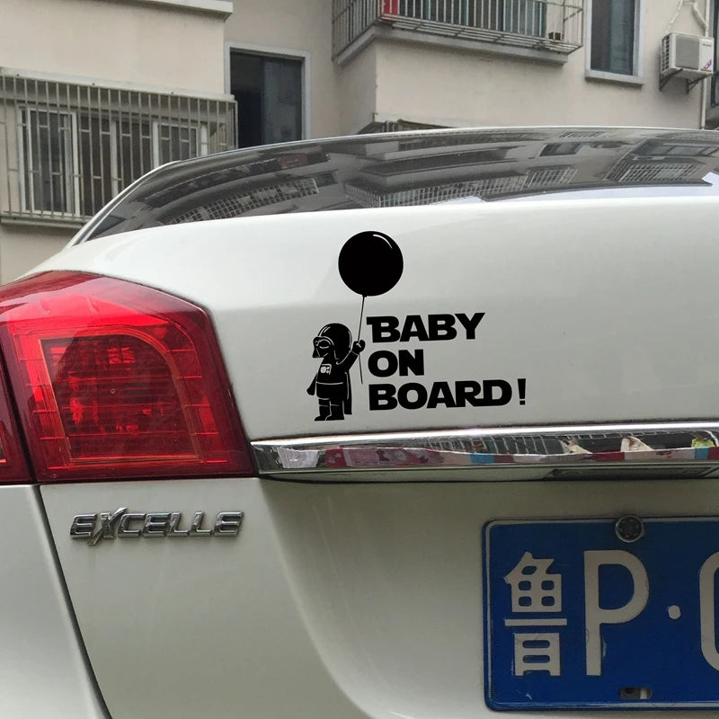 Cool Car Decoration Baby On Board Reflective Stickers And Decals For Car Decor - Gufetto Brand 