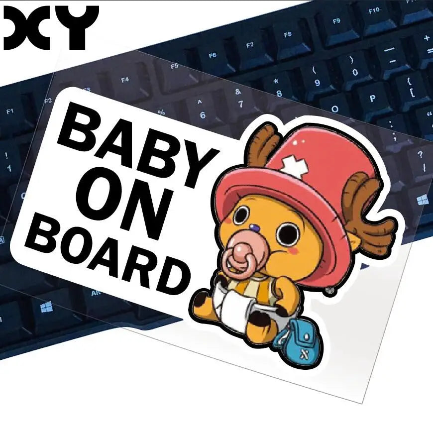 Motorcycle Stickers Decals Car Styling Reflective Type Car Stickers BABY ON BOARD Stickers For Car Bumper - Gufetto Brand 