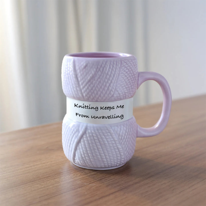 Tazza regalo con motivo creativo lavorato a maglia da 425 ml
