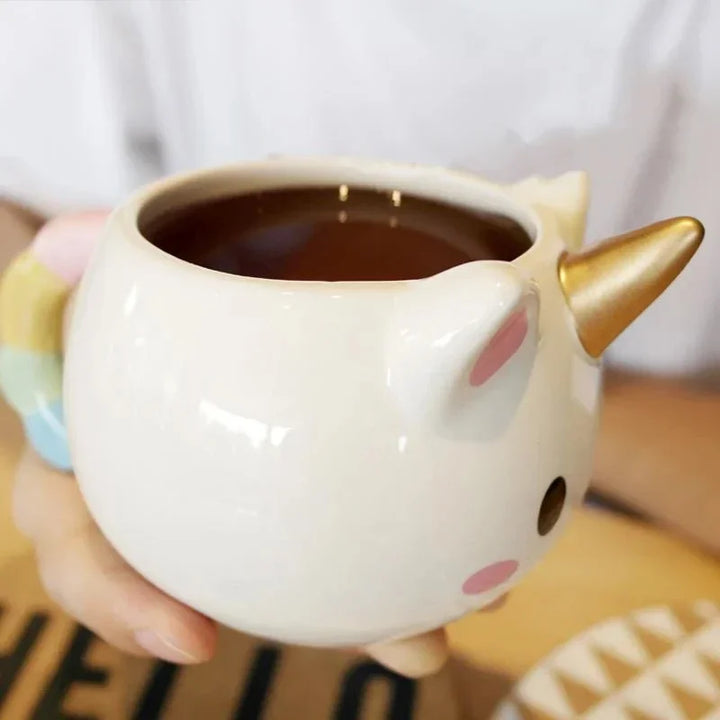 3D Divertente Tazza di Caffè Per Bambini Ragazza Unicorno