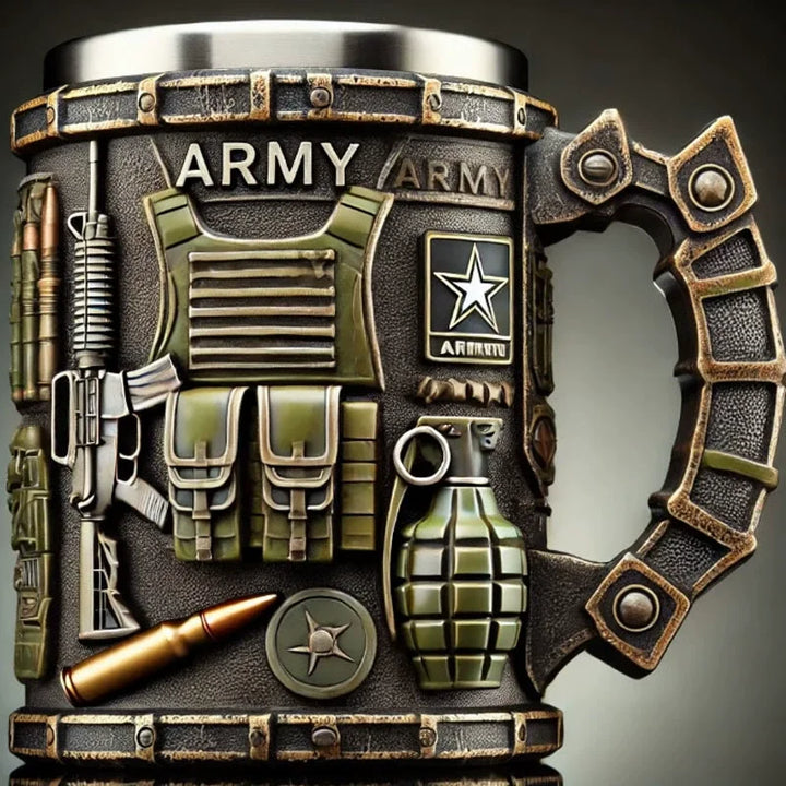 Tazza militare in resina 3D