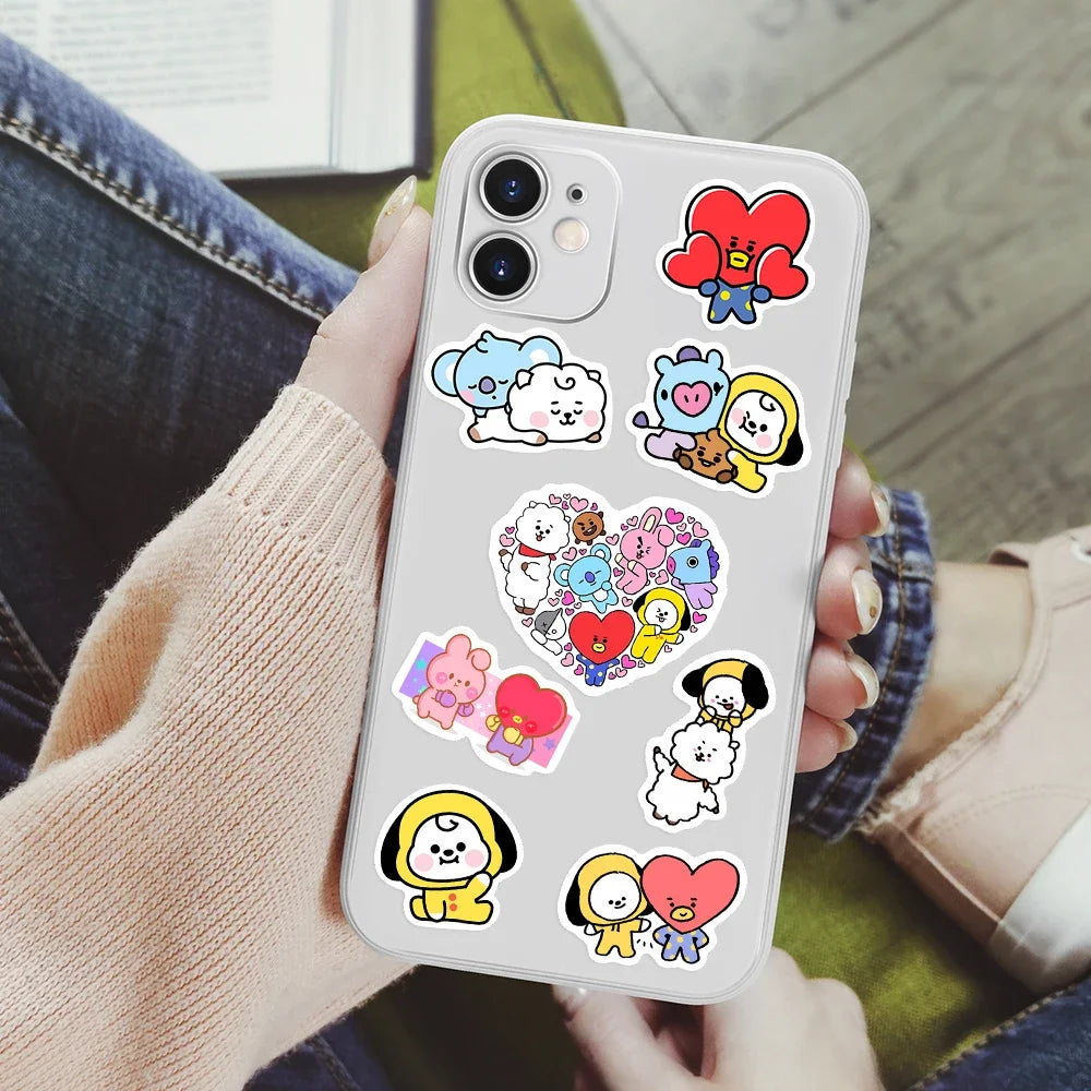 Cute Cartoon Animation Family Stickers DIY Toy Gift Decorative Graffiti Decal for Phone Luggage Laptop Scrapbook Waterproof - Gufetto Brand 