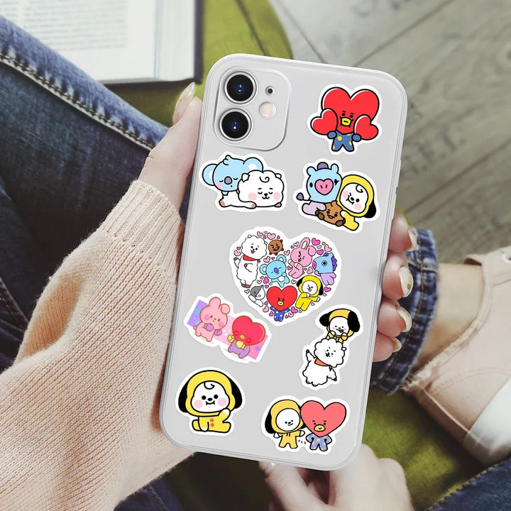 Cute Cartoon Animation Family Stickers DIY Toy Gift Decorative Graffiti Decal for Phone Luggage Laptop Scrapbook Waterproof - Gufetto Brand 