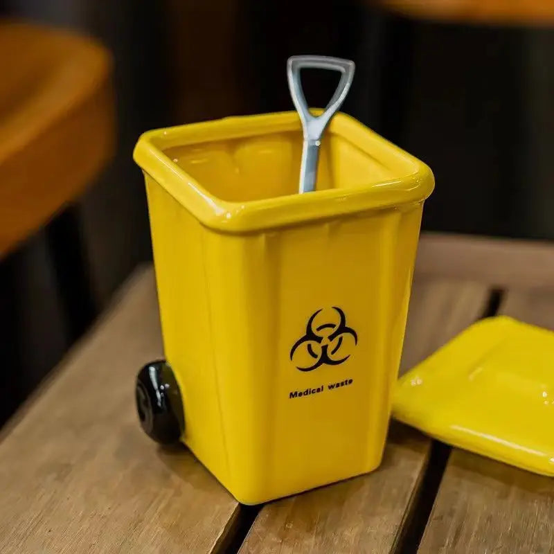 Pattumiera creativa tazza in ceramica