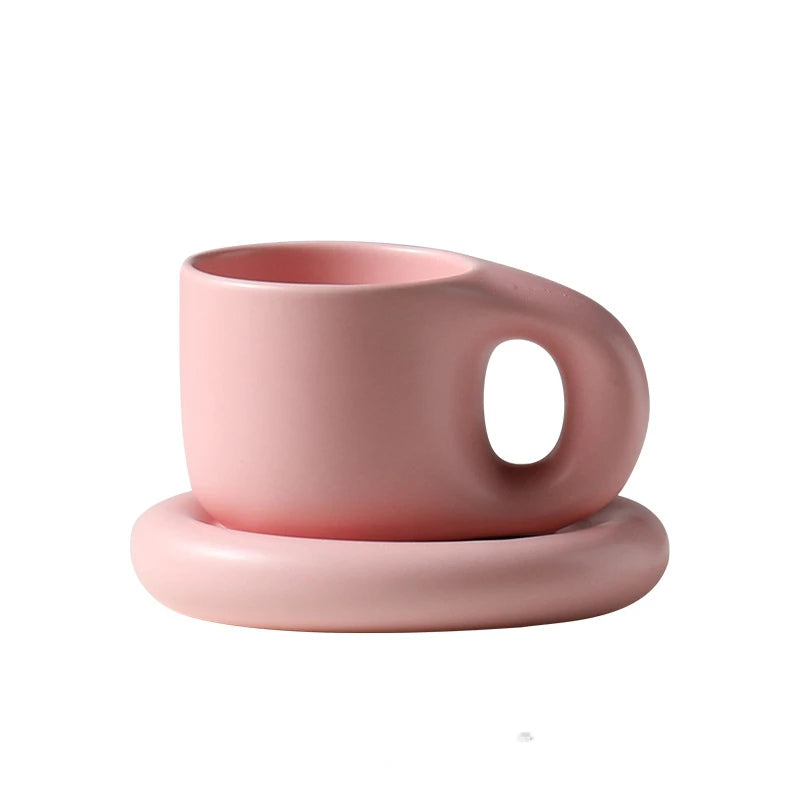 Tazza paffuta fatta a mano grassa da 400ml