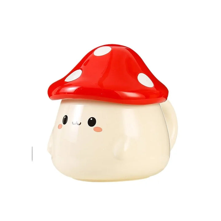 Tazza in ceramica a fungo con coperchio