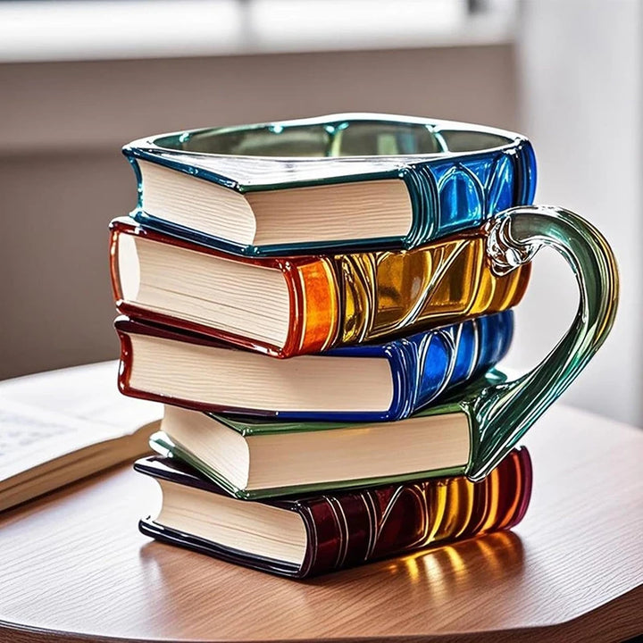 Tazza Libri dipinta da 11 once