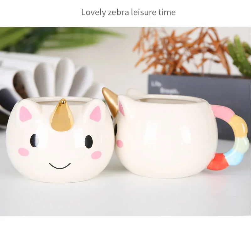 3D Divertente Tazza di Caffè Per Bambini Ragazza Unicorno