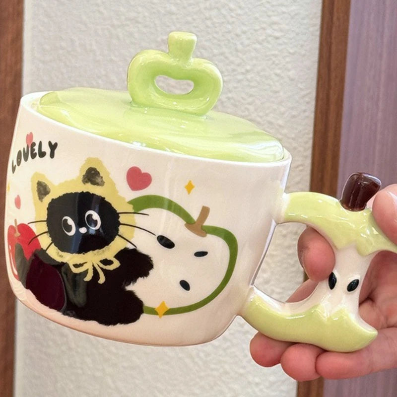 Tazza in ceramica Mela divertente